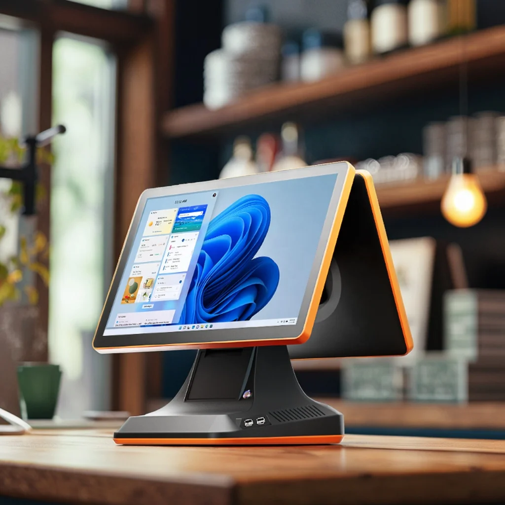 15.6 inch window dual screen all-in-one POS system for restaurant 3rd generation  Core i5 cash register POS