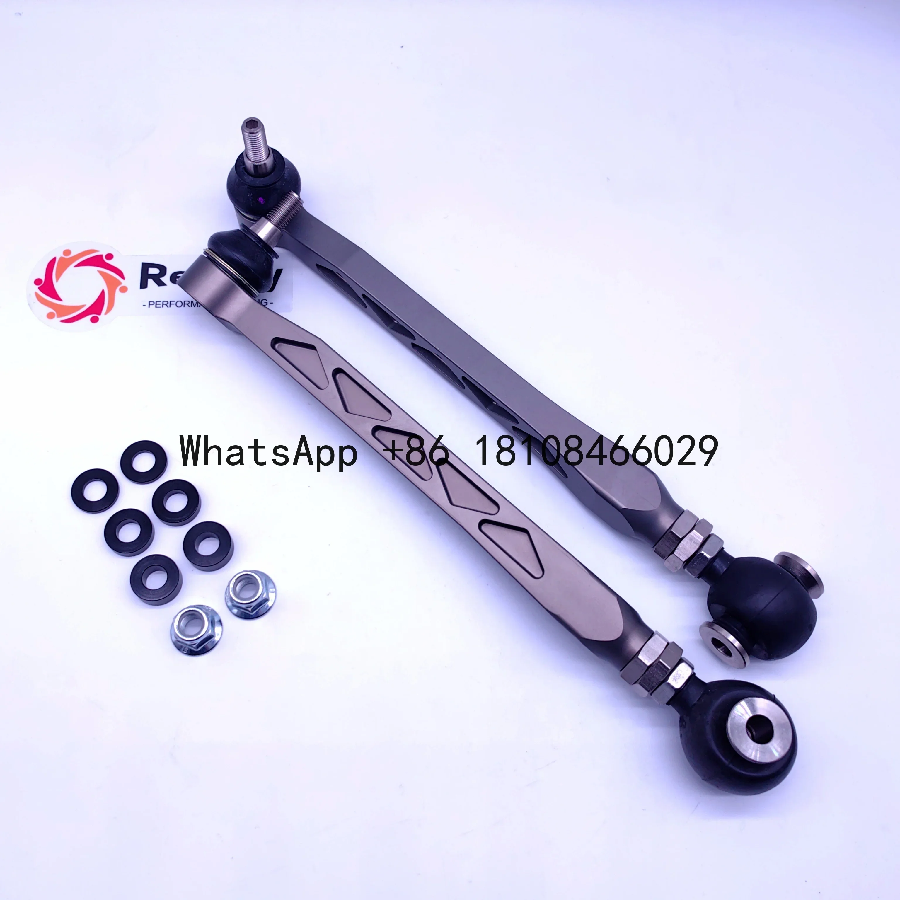 

Rear Adjustable Lower Toe Control Arms/Track Rods Kit For Porsche 981/GT4 Billet Aluminium Made With Spherical Bearings