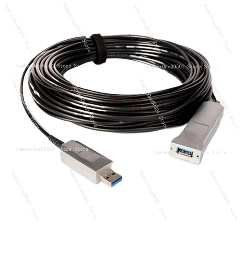 Active Fiber Optic USB 3.0 Extension Cable Male to Female with Signal Booster for VR Sensor Camera Long Distance
