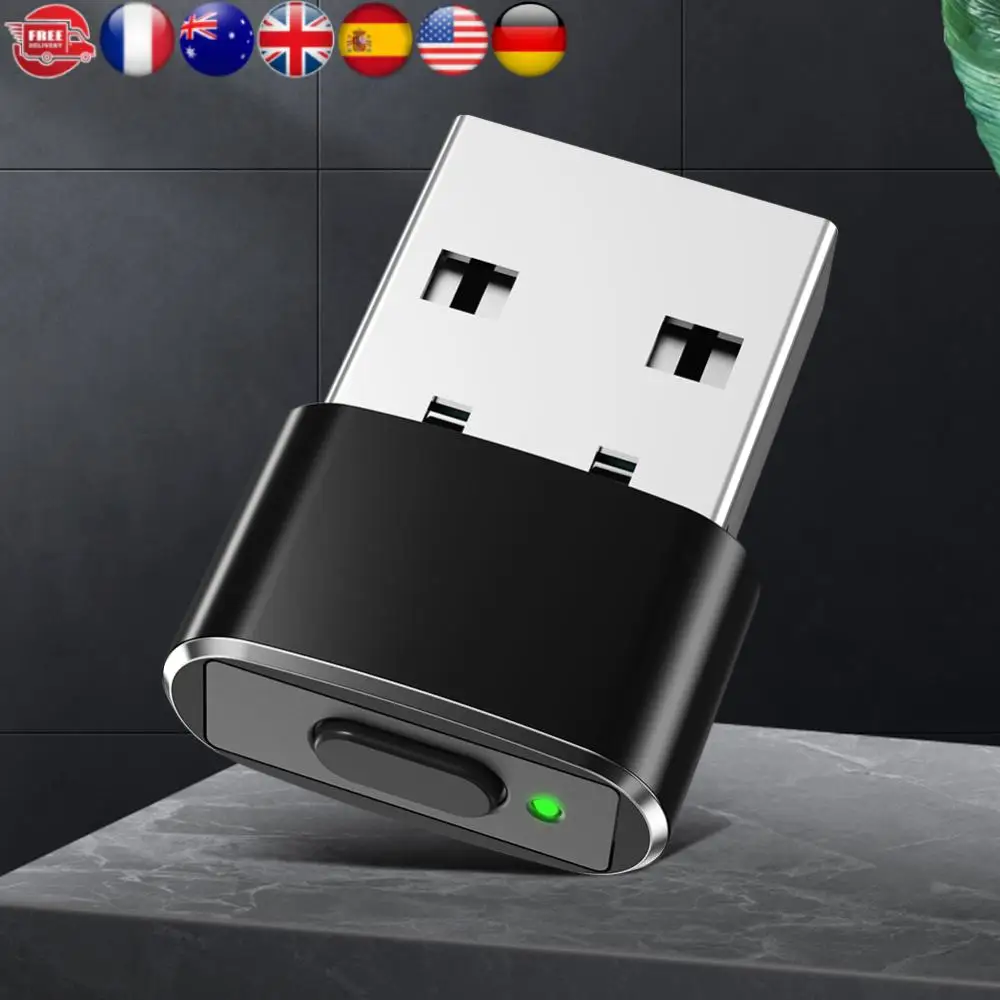 

Mini Mouse Movement Simulator ON/Off Button USB Automatic Move Cursor Shaker Undetectable Plug and Play Keeps Awake for Computer