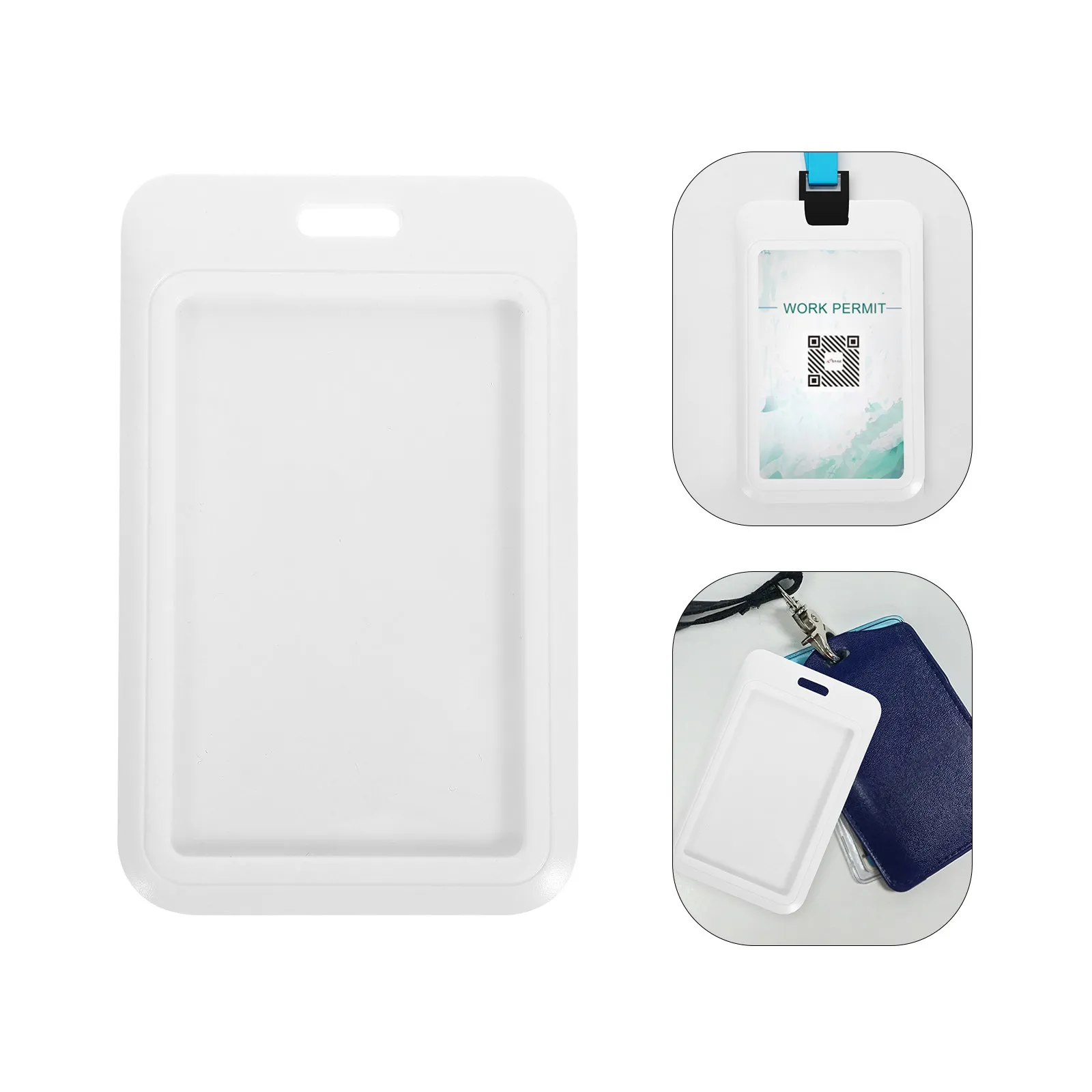 

Набор из 8 вертикальных держателей для карт из АБС-пластика с выдвижным механизмом, многоразовые чехлы для удостоверений личности, для бейджей, для использования медсестрами, в офисе, школе, держатели для именных бейджей