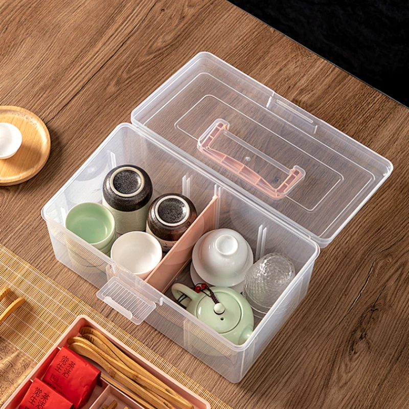 صندوق دواء عائلي سعة كبيرة صندوق دواء للإسعافات الأولية صندوق تخزين قناع صندوق تخزين الأدوية طقم شاي صندوق تخزين محمول #1