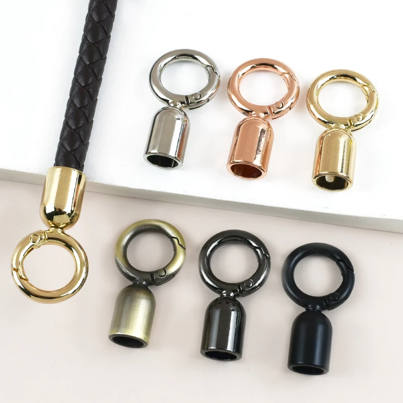 

4/10/20Pcs Stopper Spring Carabiner Ring Hook Buckle for Bag Strap Handle Side Clip Clamp Screw Fastener Metal Buckles Hardware