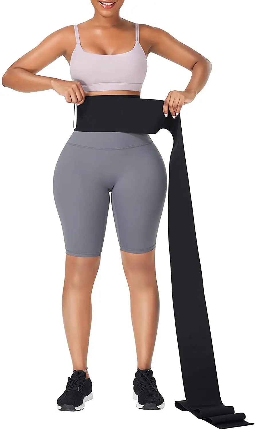 Waist Trainer for Women Snatch Bandage Tummy Sweat Wrap Plus Size Workout Waist Trimmer for Gym Sport