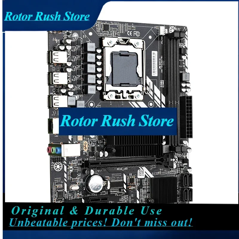 RoRuSJINGSHA X58 LGA 1366 CPU Motherboard Memory Support REG ECC DDR3 UP TO 32GB And XEON Processor USB2.0 AMD RX Series 1366 X5