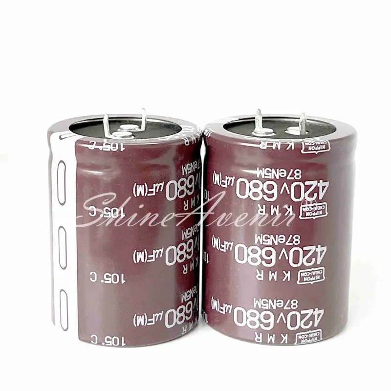 

5PCS 420V680UF KMR 25*45 LXS 35*50 105℃ Aluminum Electrolytic Capacitors High frequency long life New Original