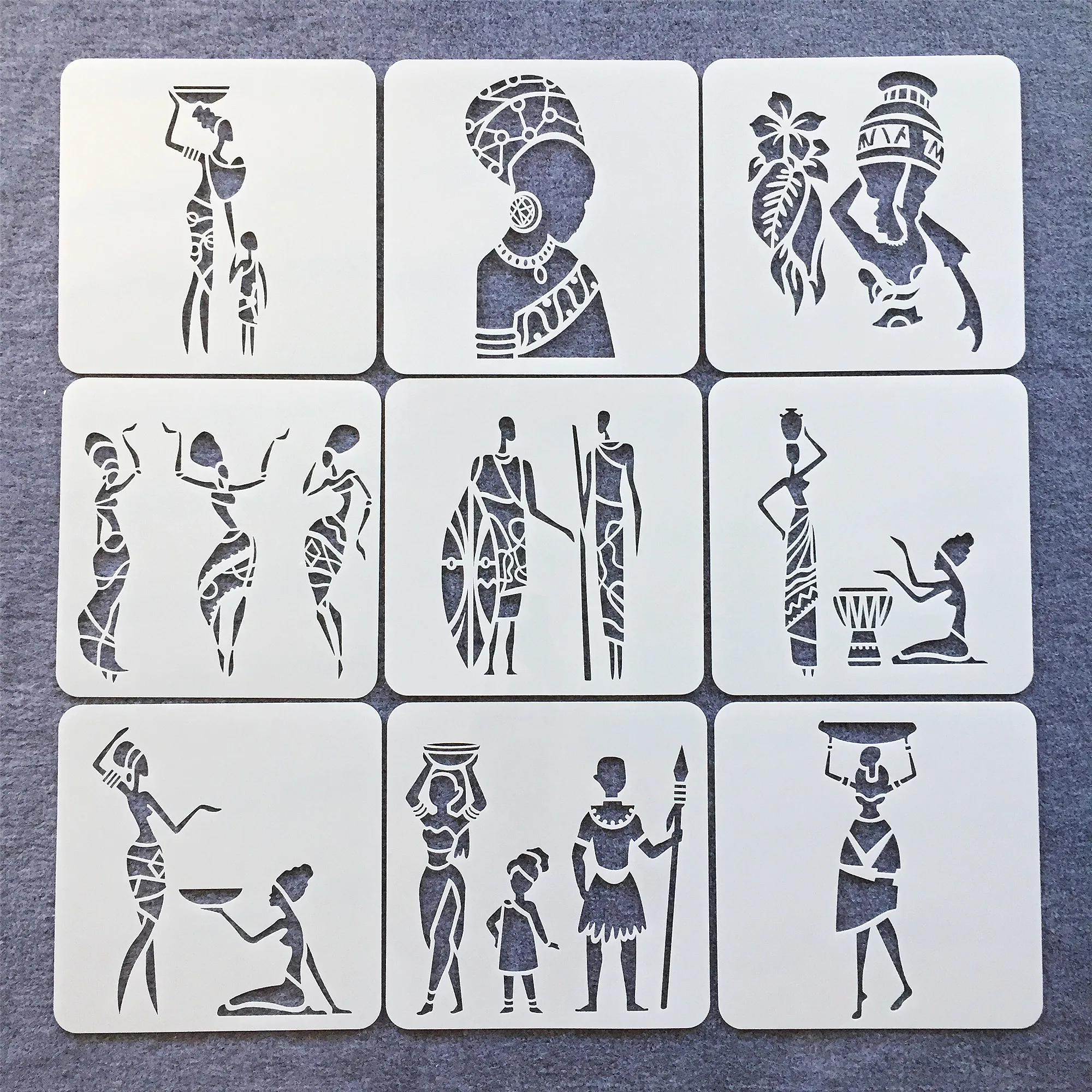 centimetros camadas de tribos africanas totem faca voce mesmo template stencils pintura coloracao embossing recados album de fotos de parede decorativo pecas lote 20 01