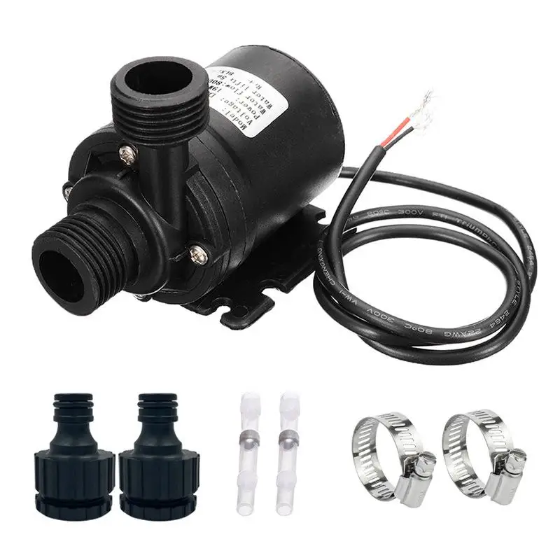 Solar DC12V/24V High Pressure Water Pump 800L/H Lift 5M Submersible Brushless Motor Aquarium Water Pump with Quick Break Joint view 3