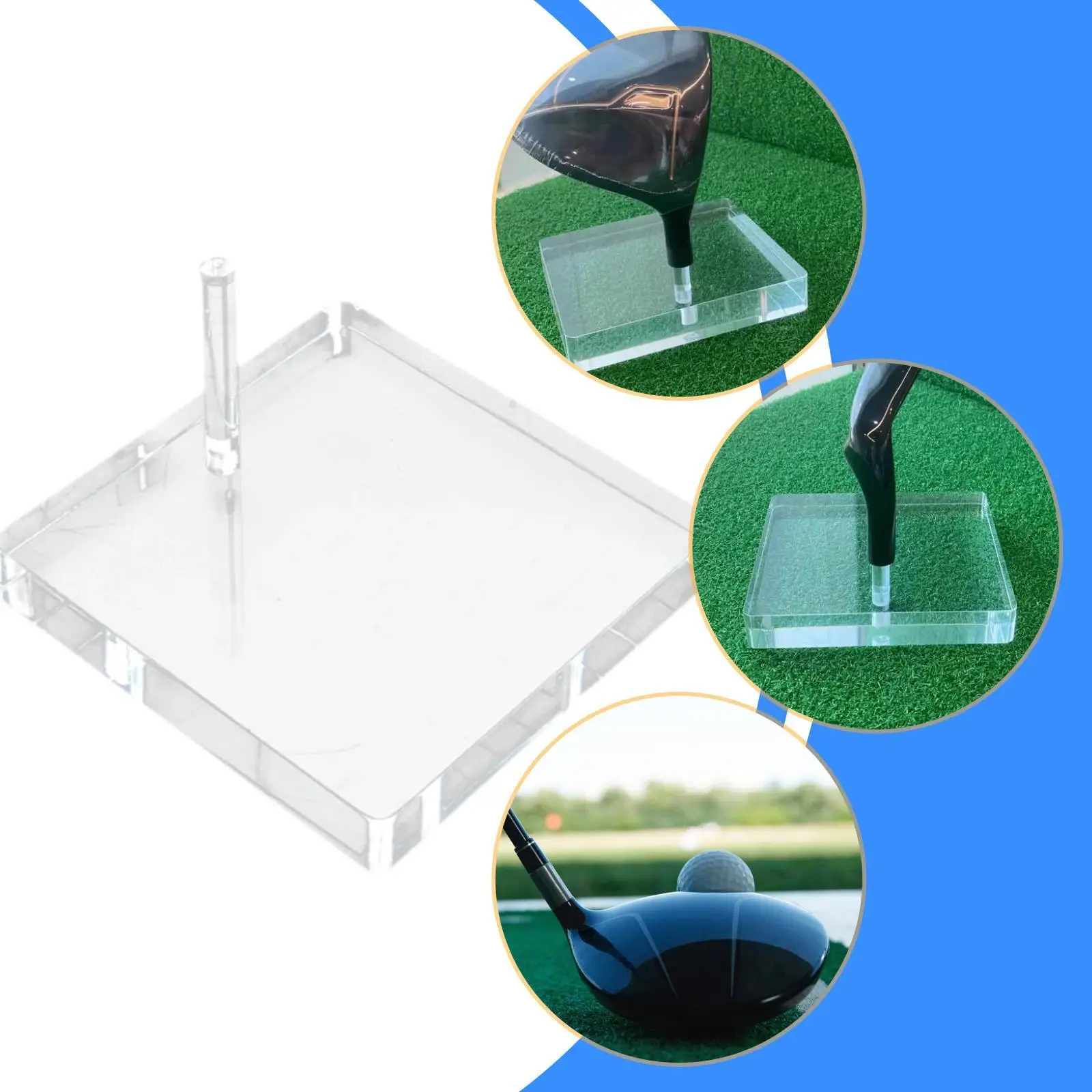 

Golf Head Display Rack Stand Acrylic Elegant Accessories,Gifts for Men,Golf Head Holder,Organizer for Indoor