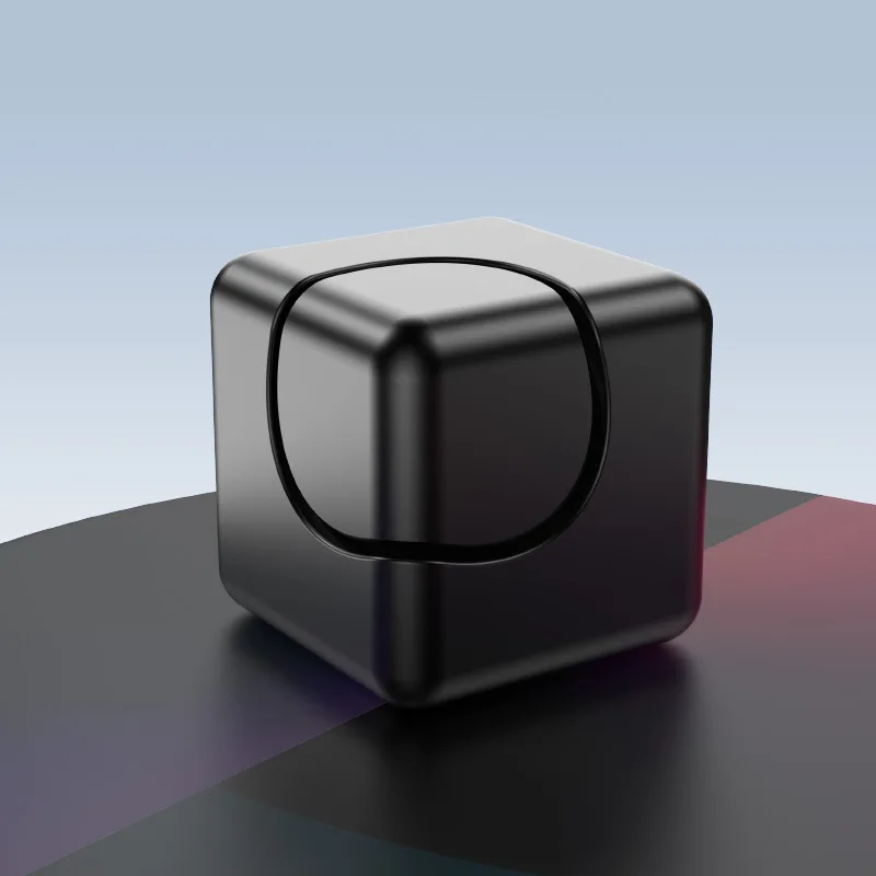EDC Cube main Fidget Spinner métal toupie pointe doigt gyroscope bureau réduction du Stress jouets Anti anxiété pour les enfants