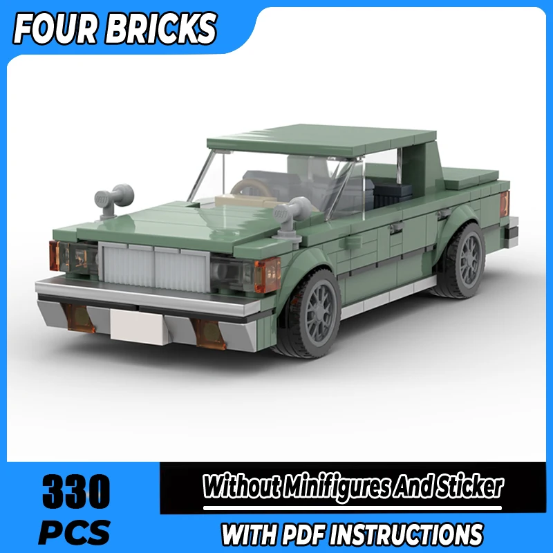 

Moc Building Blocks Vintage sedan crown Technology Modular Bricks Model Gifts Christmas Toys DIY Sets Assembly