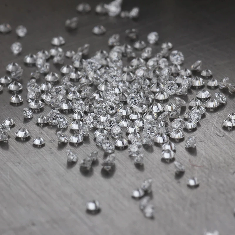 200 Stück 0,8~2,9 mm GH EF D Farbe Rundschliff Laborgezüchteter loser Moissanit-Stein, Test positiv (ohne Zertifikat) – Detail 6