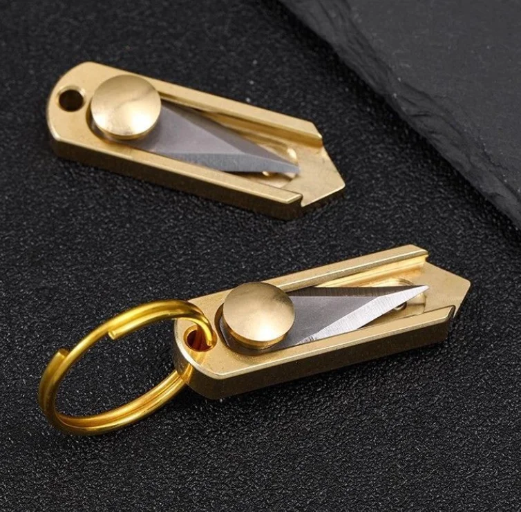 Ultra Small Titanium Utility Knife, EDC Tiny Knife Box/Package Opener with Stainless Steel Blade,Ultra Lightweight and Quality view 3