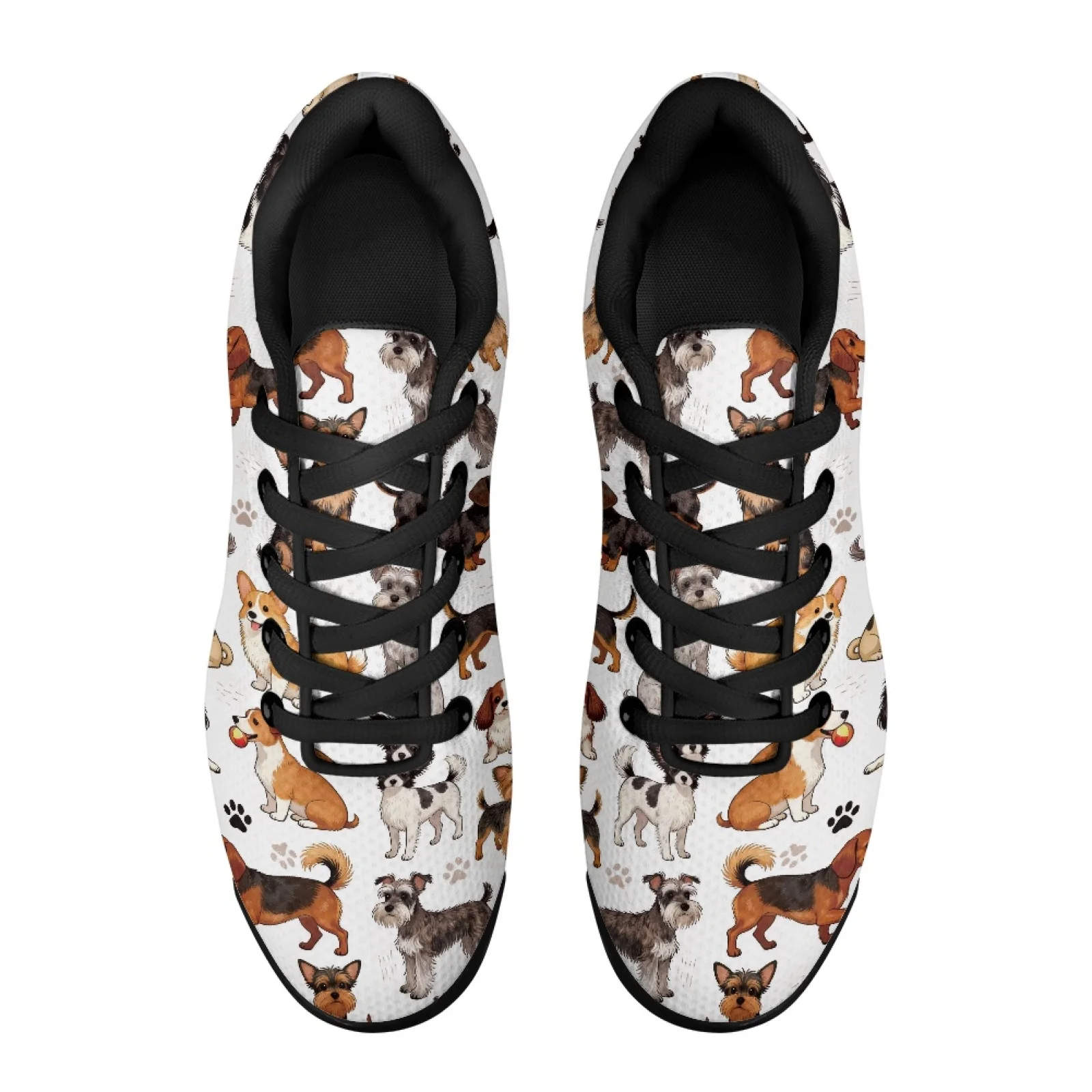 PENSTROLL Assorted Cartoon Dog Comfortable Tennis Shoes Comfort Sneaker for Men Modern Tennis Sneakers