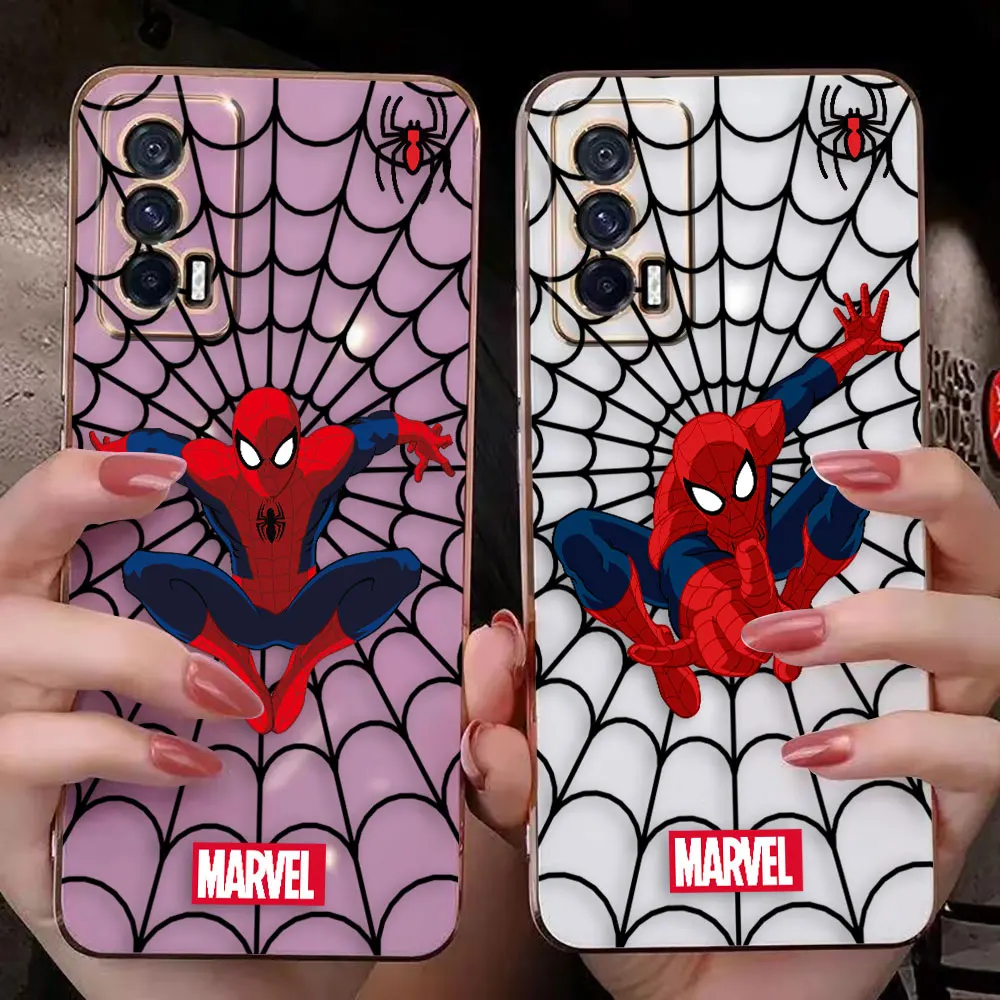 Marvel Spider-Man capa para telefone, liso E-TPU, OPPO A15, A16, A17, A78, A58, A53, A54, A57, A72, A73, A74, A91, A92, A94, a96 e A98