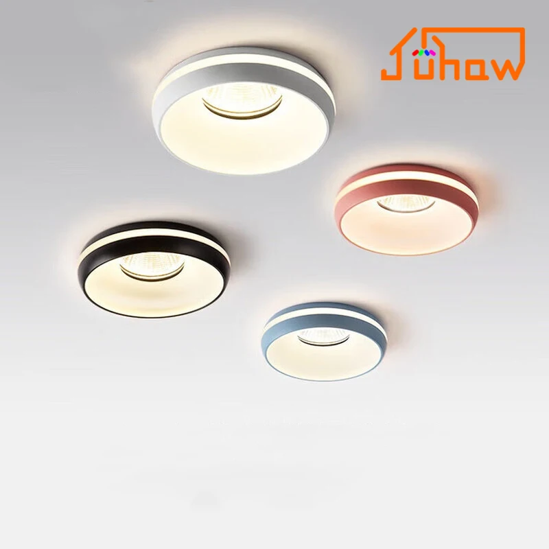 

Yudao Anti Glare Recessed LED Spotlight Embedded Ceiling Ambient Downlight 65mm Cutout Lamp for Living Room light