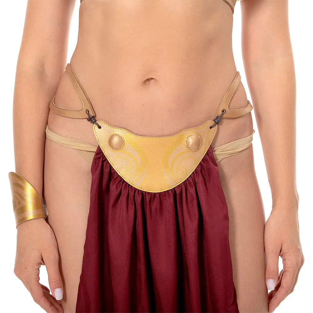 Prinses Leia Cosplay Fantasy Sexy Slave Uniform Film Space Battle Kostuum Bikini Set Halloween Carnaval Pak Dame Vrouwen Volwassen