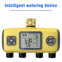4 Zone Automatic Irrigation Timer Garden Flower Watering System Time Controller Programmable Digital Water Timer for Greenhouse