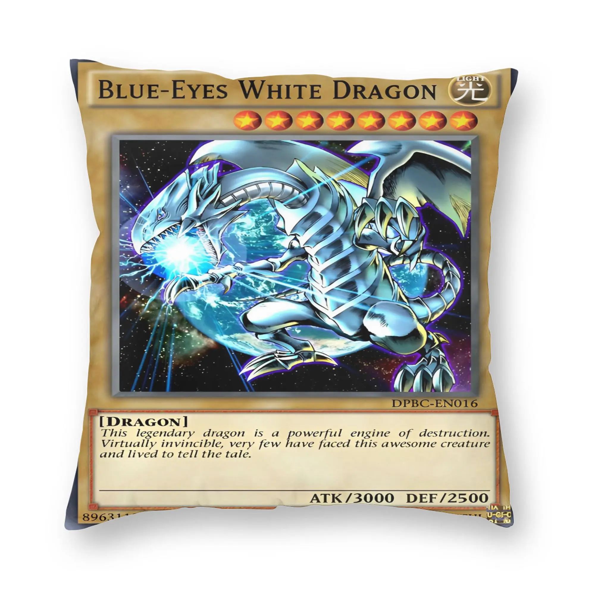 Anime Yu Gi Oh Card  Pillowcase Printing Polyester Cushion Cover Decorations  Pillow Case Cover Bedroom Square 45X45cm