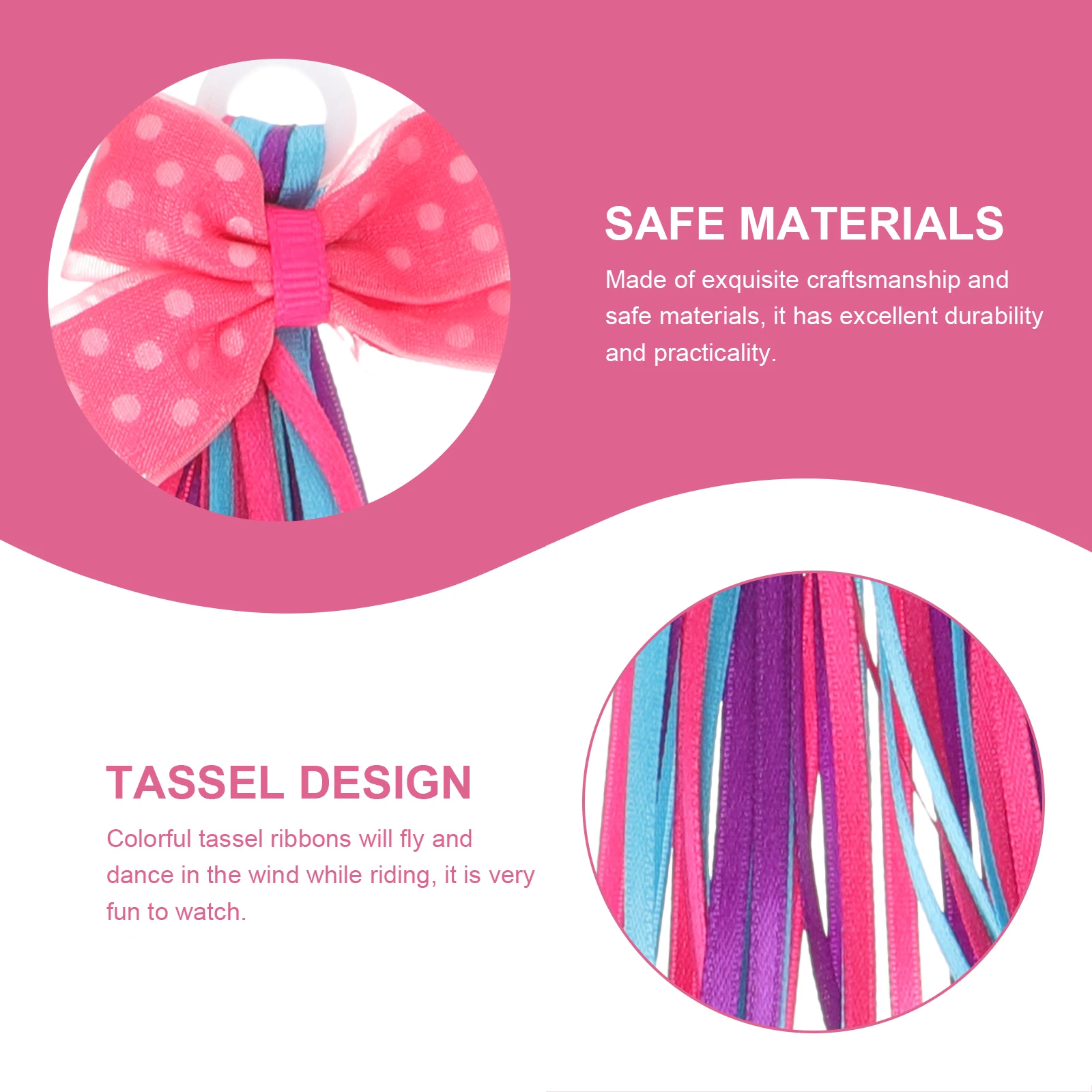 Colorful Bike Handle Streamer Accessories for Scooter Ribbon