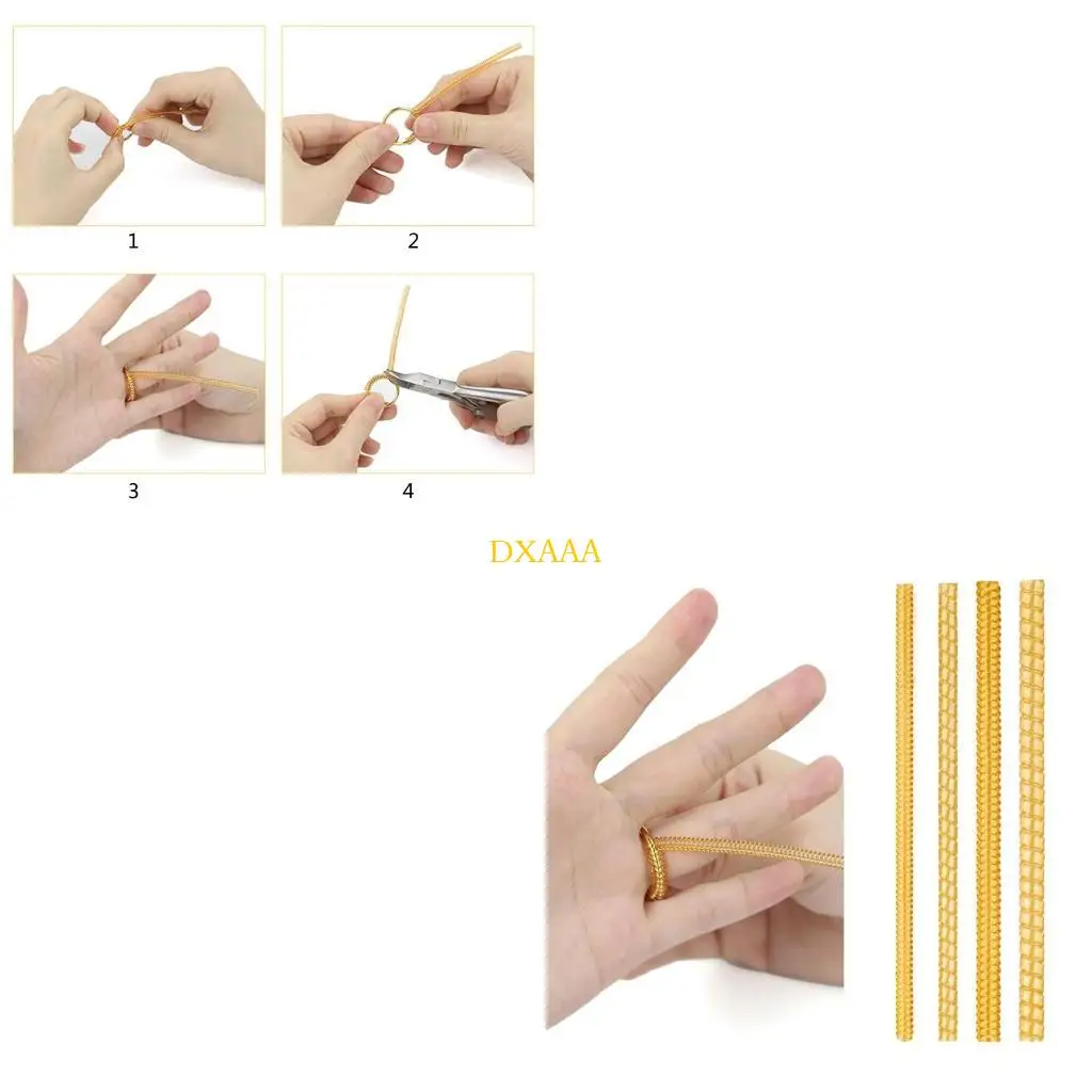 DXAA 4 Pieces/set Jewelry Tools Base Ring Adjuster Gold Color Ring Tightener Resizing Tool Jewelry Ring Guard 3/5mm