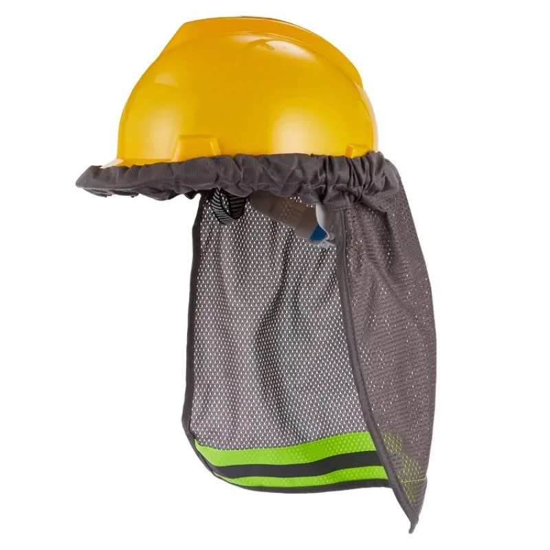 Construction Safety Reflective Hard Hat Neck Shield Helmet Sun Shade Reflective Stripe Kit Summer Sun Protection Safety