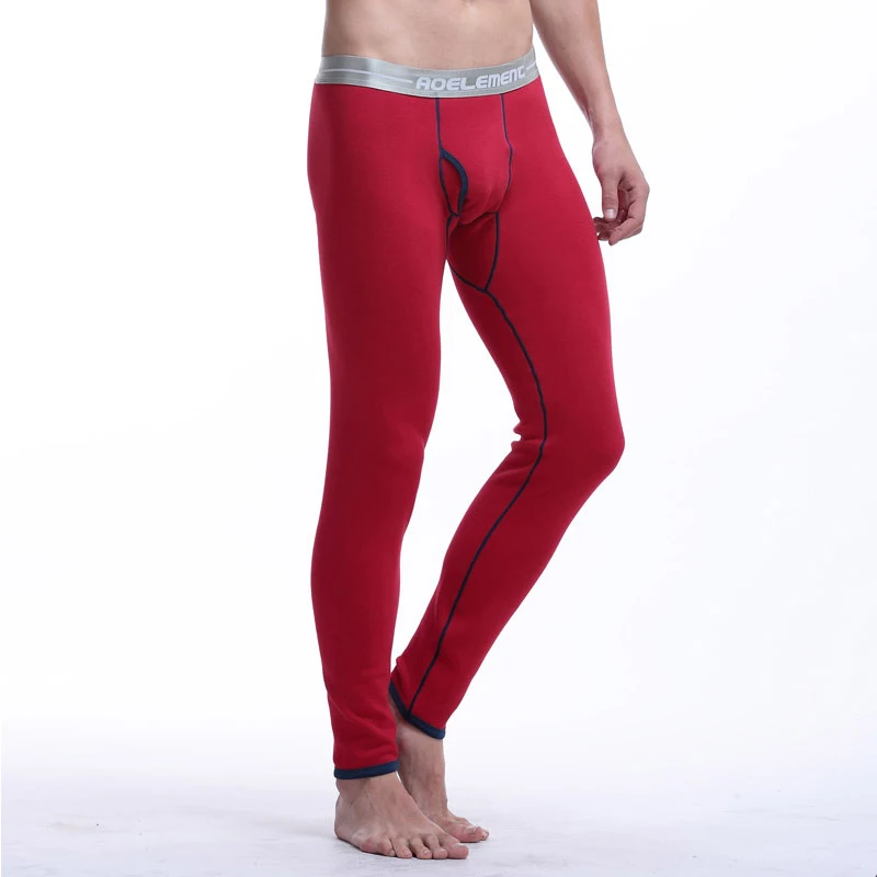 

Winter long Johns, men's underwear, thickened and fleece pants, single-piece thermal pants, tight line pants, youth leggings