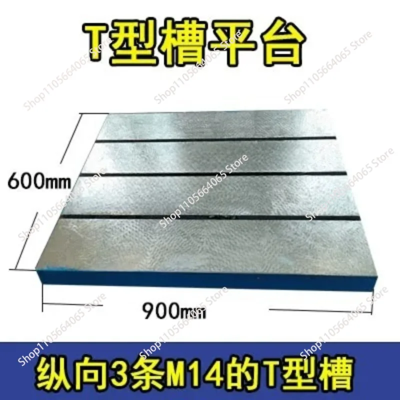 Heavy Duty T-Slot Cast Iron Platform Welding Table Precision Workbench for Marking Inspection Measurement Assembly