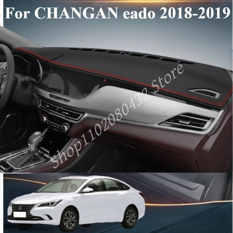 

LHD Car Dashboard Cover Dash Anti-UV Mat For CHANGAN eado 2018-2019 Auto Non-slip Sun Shade Pad Carpet