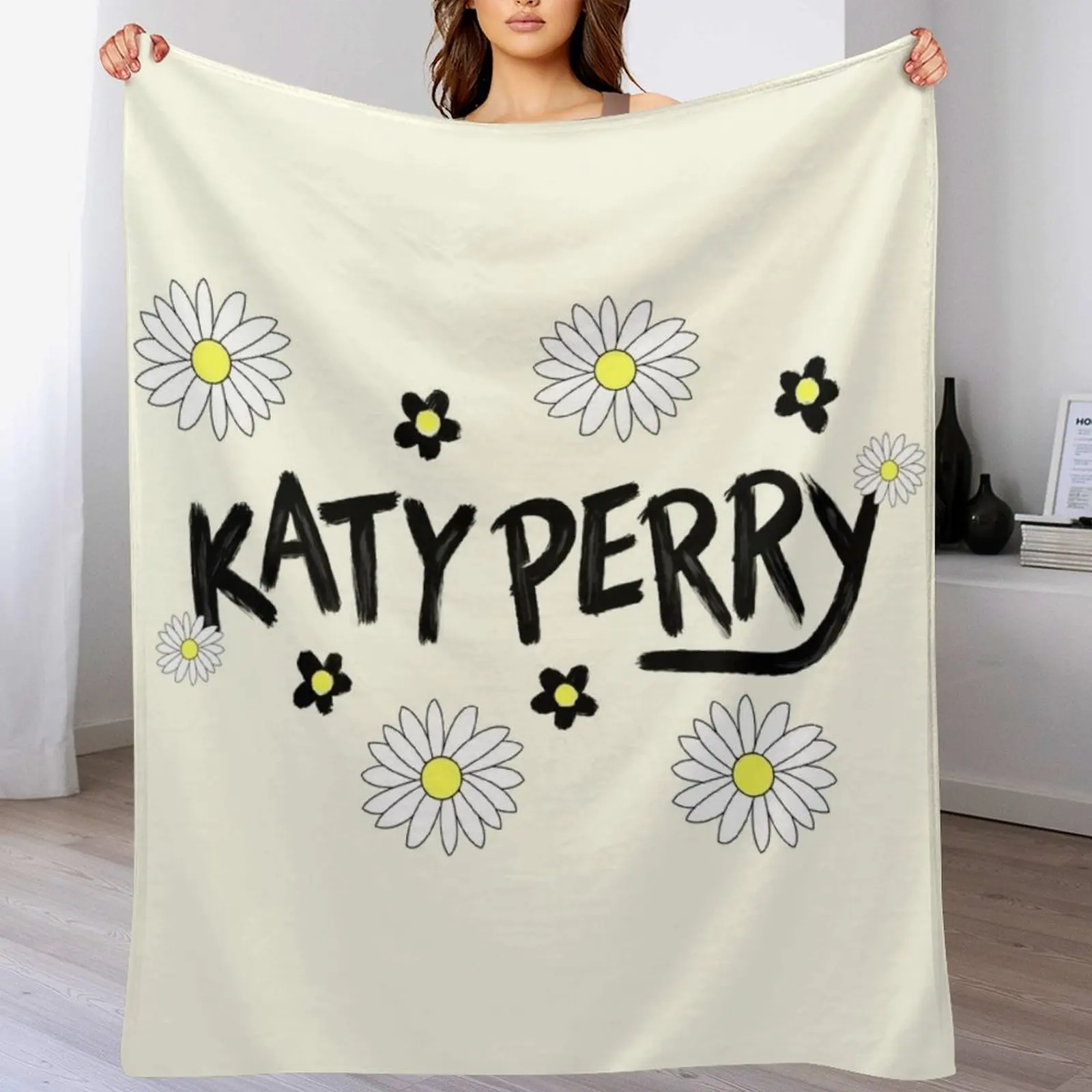 Katy Perry - Daisies Throw Blanket Tourist bed plaid Blankets