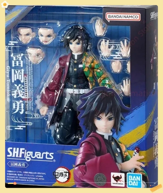 

Original Bandai SHF Demon Slayer: Kimetsu No Yaiba Tomioka Giyuu's Breath of Water Pillar in Stock Collectible Model Decoration