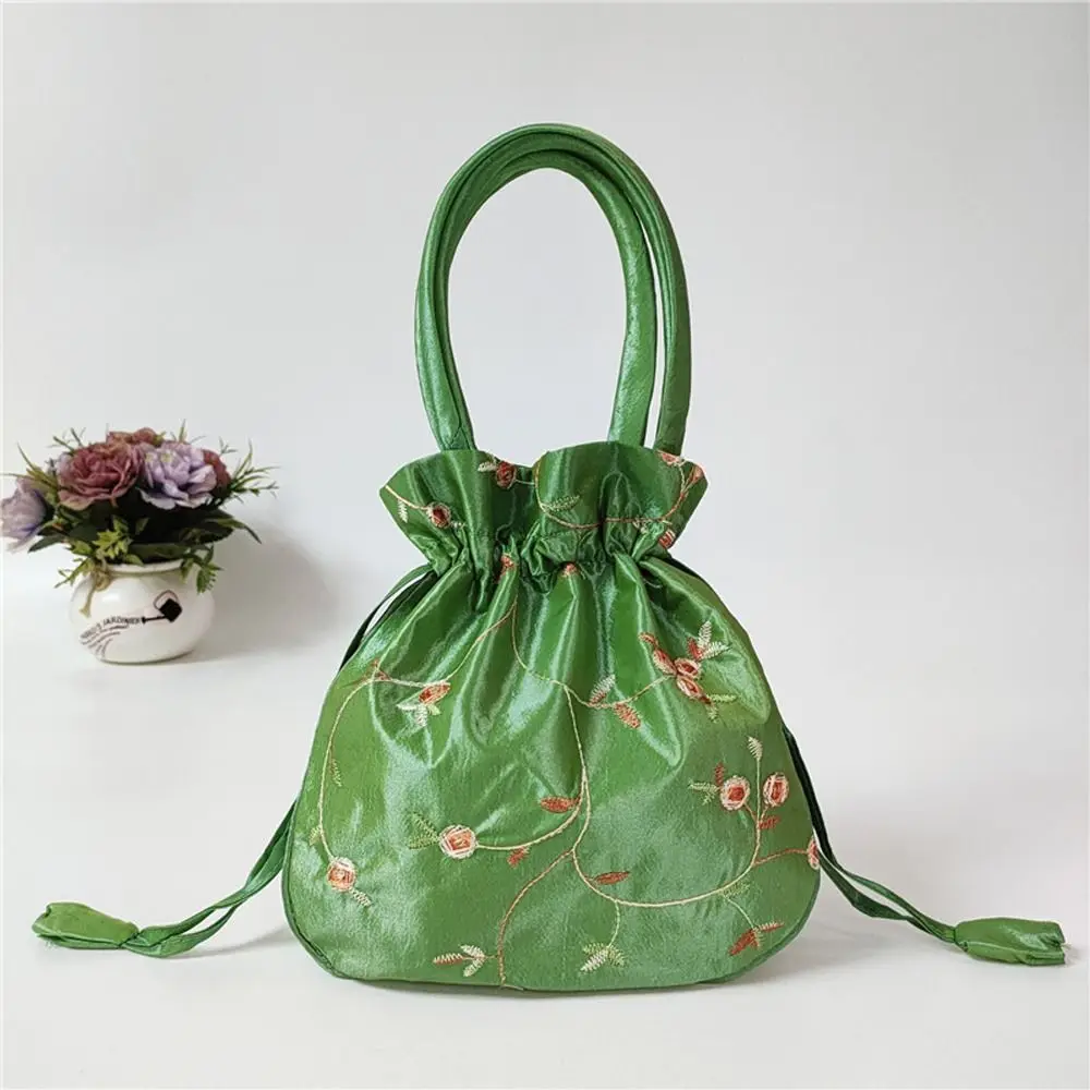 

Napkin Bag Cosmetic Bag Casual Money Bags Hanfu Drawstrings Bags Small Storage Bags Women Flower Handbags Jewerly Packing Bag
