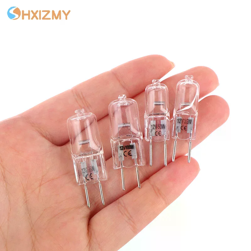 1PCS G6.35 12V 20W 35W 50W 70W 100W Bulb Machine Work Lamp Bulb G6.35 Aroma Lamp G6.35 Microscope Optical Instrument Bulb