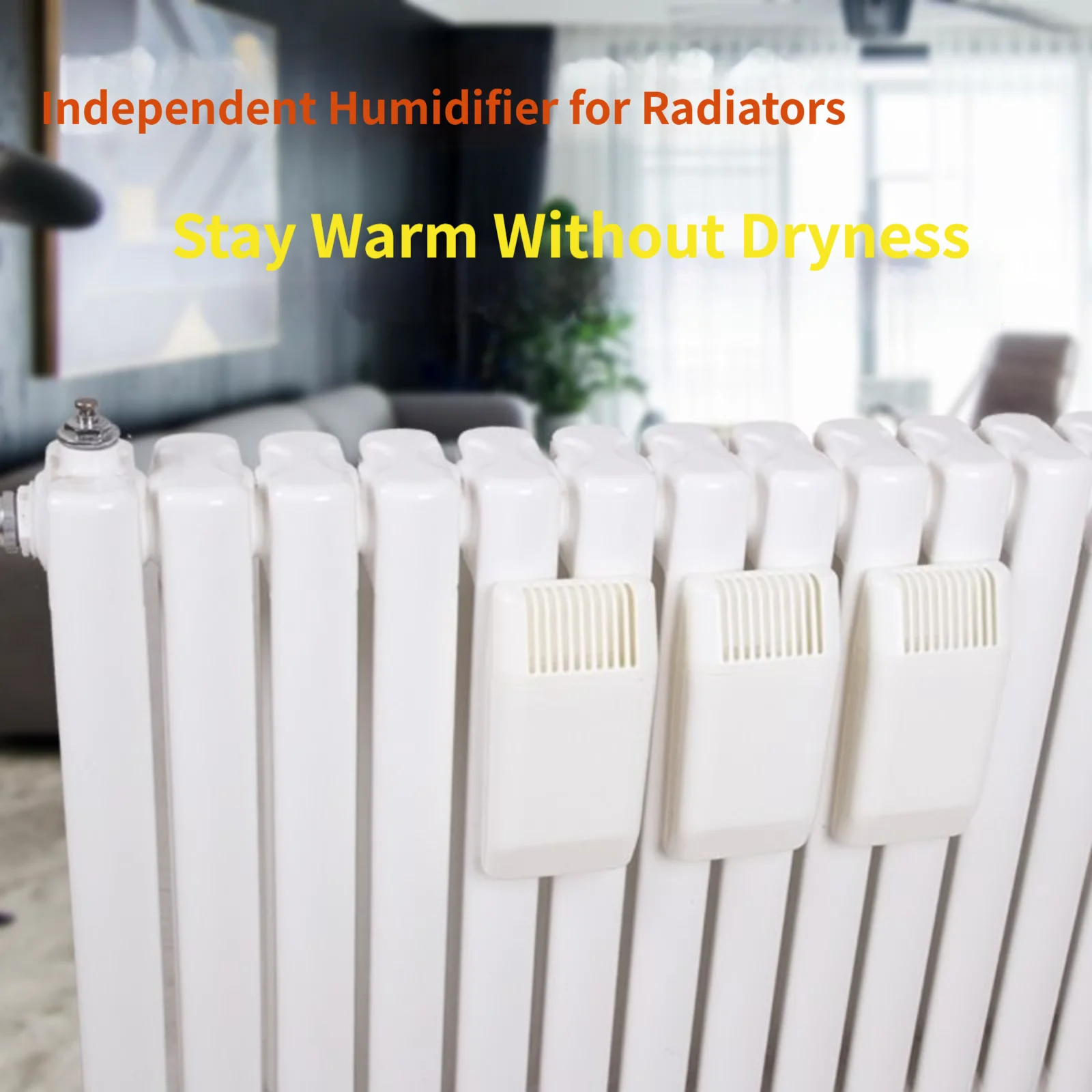 White ABS Radiator Humidifier Silent No Fog Air Moisturizer For Home Heating System Fireplace Stove Accessories