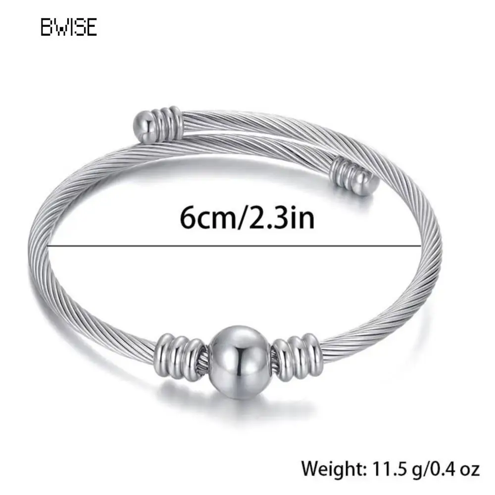 Fashion Punk Gold Color Bangles for Women Men Trendy Stainless Steel Metal Bracelets Bohemian Jewelry Accessories Gift Wholesale