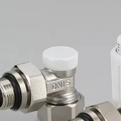 Manual Brass Thermostatic Valve Angle Type For PPR Floor Heating Radiator Temperature Control Leak For Proof For Durable Home