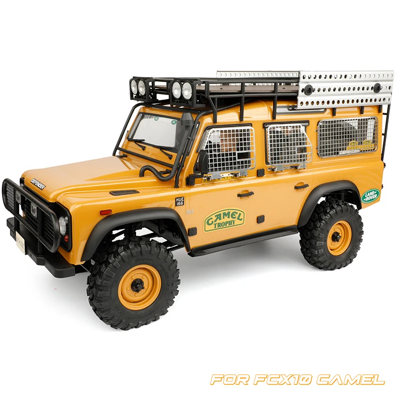 Rede de janela dobrável de metal, armadura protetora, rede de janela lateral para carro crawler 1/10 rc traxxas defender fcx10 camelo cup defender diy