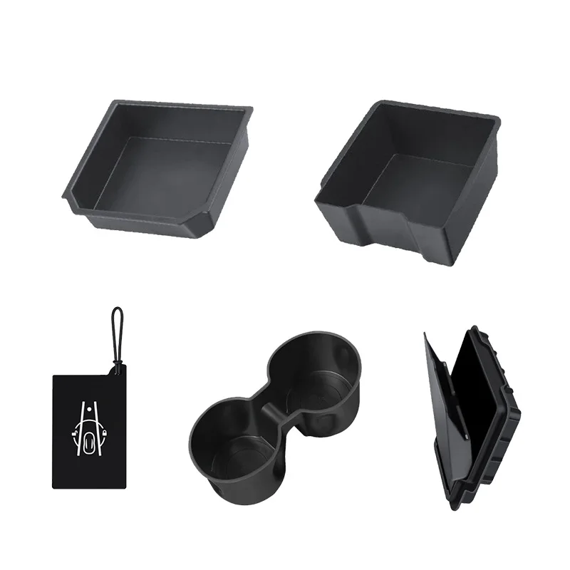 24/25/26 pour Tesla nouvelle Version modèle Y/3 boîte d'accoudoir de commande centrale boîte de rangement couvercle de clé Tesla stockage de fournitures intérieures de voiture