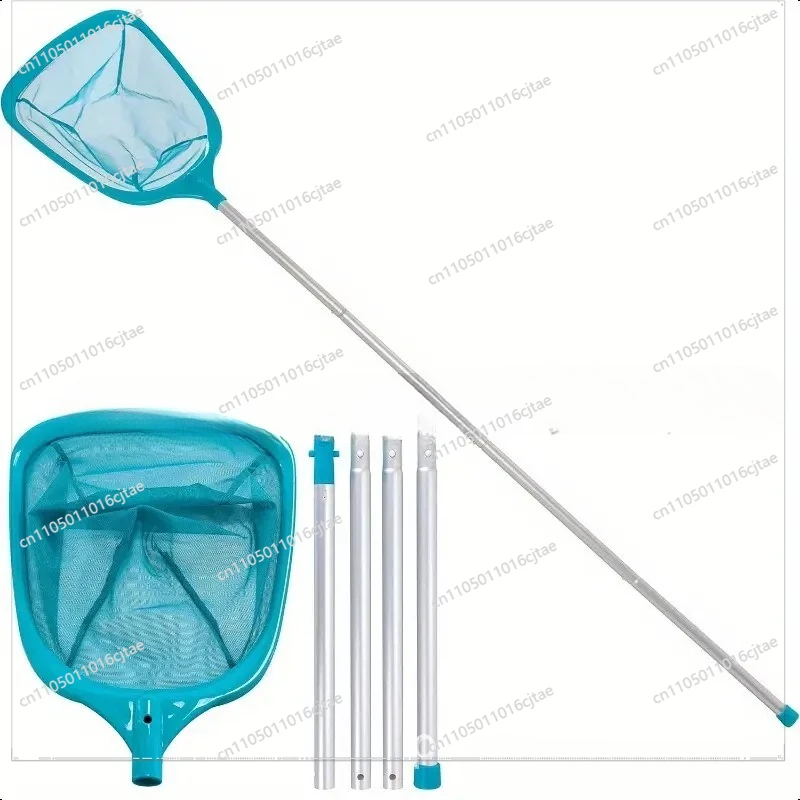 For Swimming Pool Cleaning Equipment Pool Fishing Deep Water Leaf Net Deep Net Salvage Net with Pole Combo Set