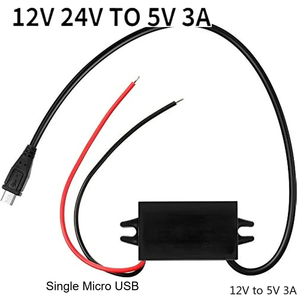 8-32V 12V 24V auf 5V 3A DC DC Step Down Converter Typ-C USB Power Buck Versorgung Ladegerät für Handy iPad Aufladen wasserdicht