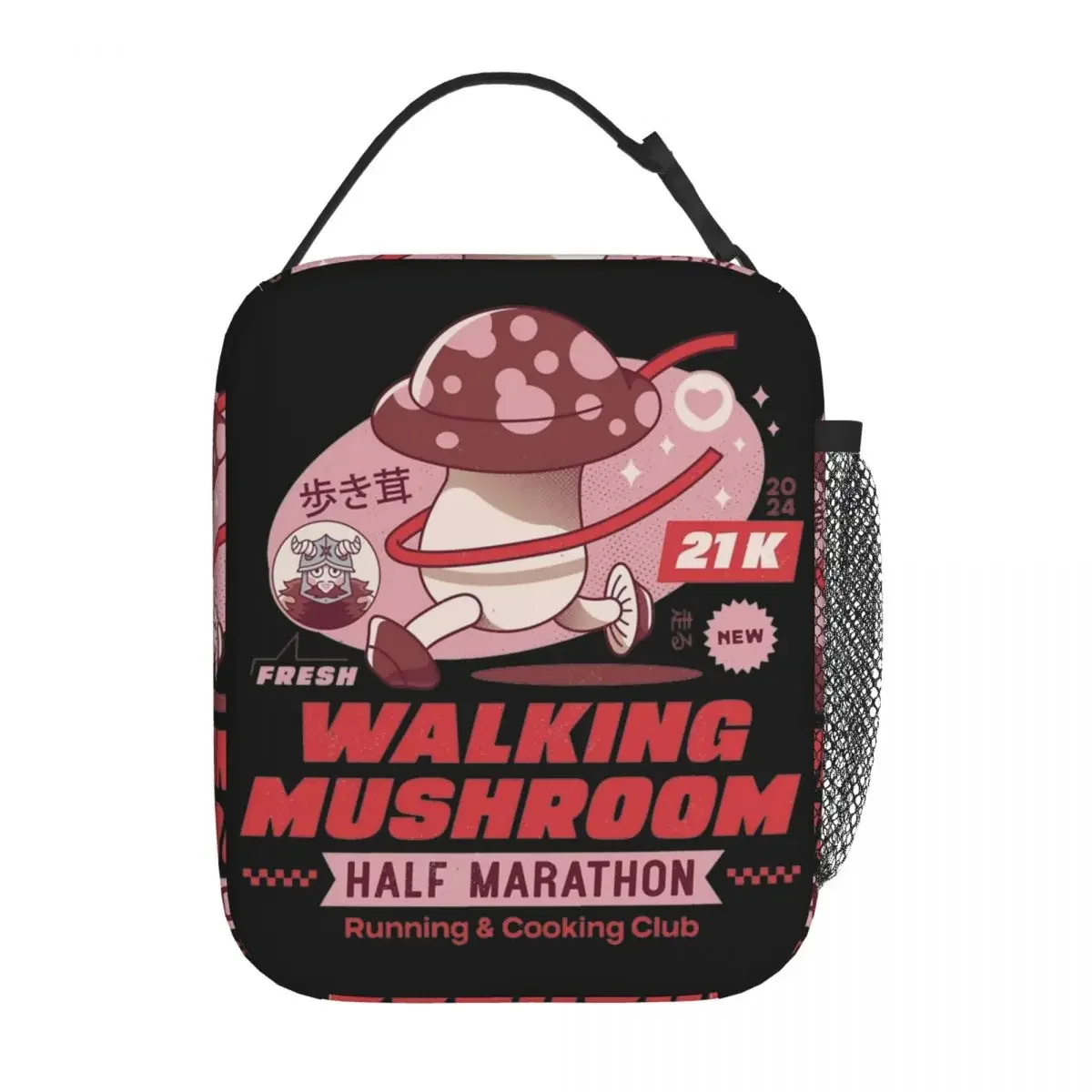 Walking Mushroom Marathon Delicious In Dungeon Insulated Lunch Bags Thermal Meal Container Tote Lunch Box Men Women Office