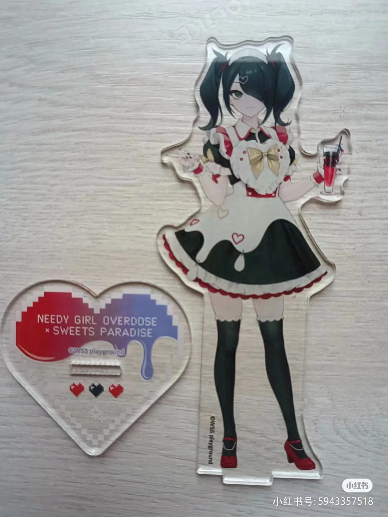 NEEDY GIRL OVERDOSE Figures Acrylic Stand Anime Action Figure Accessories Collection Kids Toys Gift Rain Desktop Ornaments