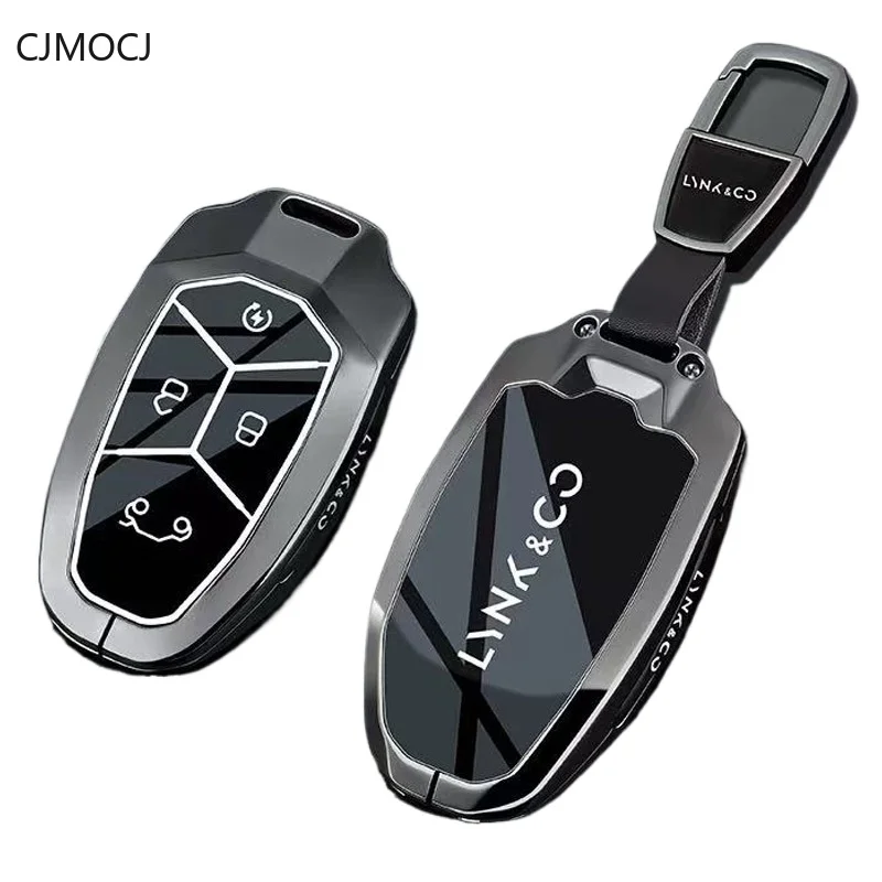 

Premium Zinc Alloy Key Cover Case for Lynk & Co 07 / 03 / 01 / 02 / 05 / 06 / 09 EMP (2024) - Protective Key Fob Shell Keychain