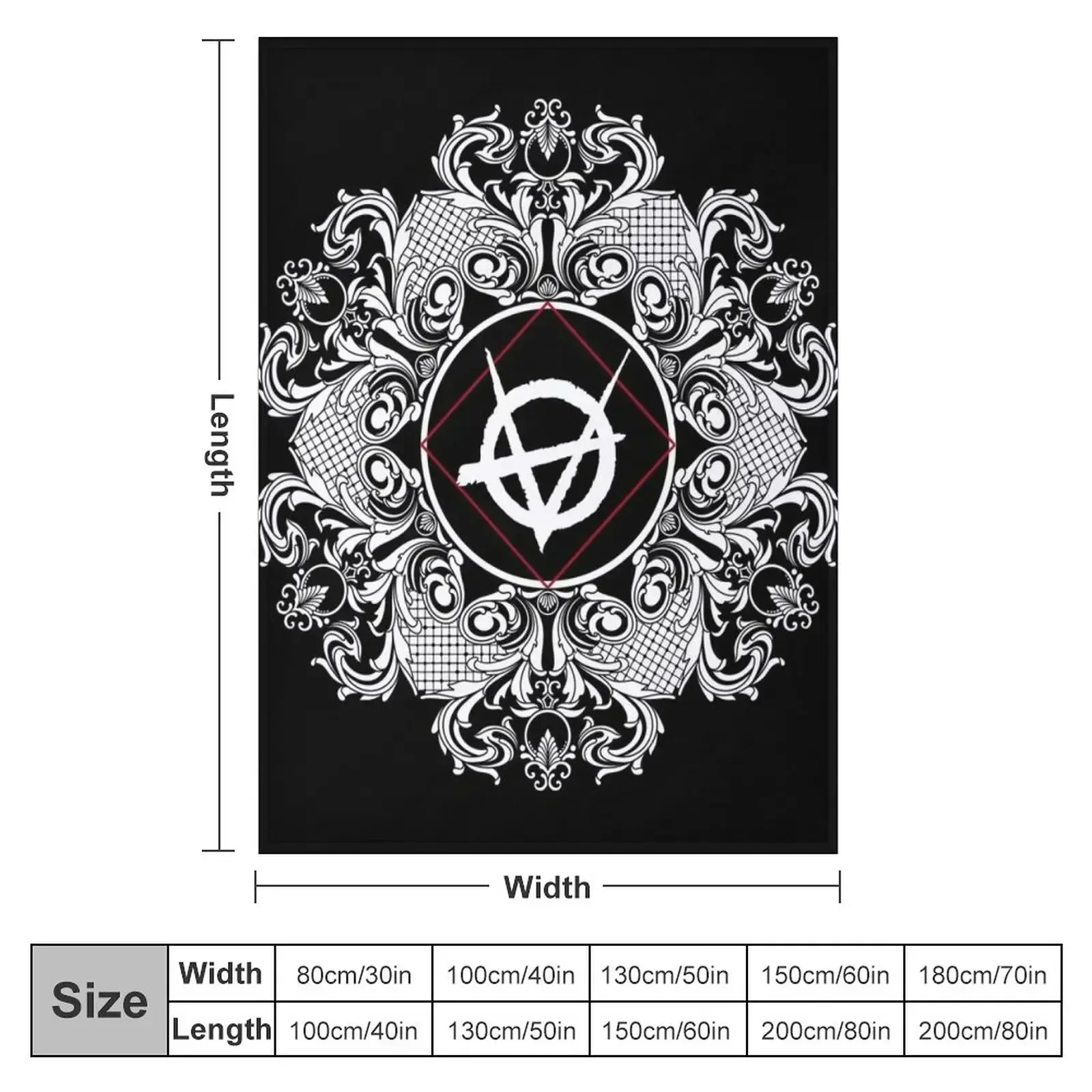 Brujah - Vampire the Masquerade Clans Throw Blanket couch cozy soft plush fuzzy picnic outdoor blanket