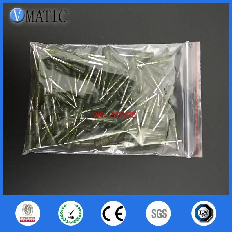 High Quality 100 Pcs Luer Lock Dispensing Needle 1/2 Inch 14G Dispense Needle Tip 0.5''