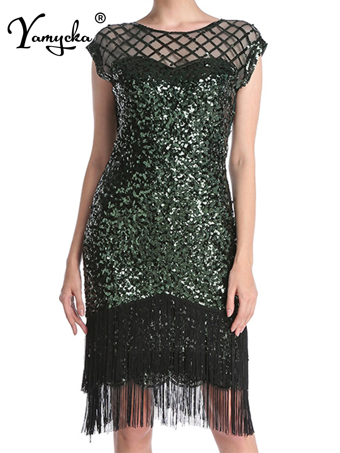 Sexy vintage preto lantejoulas vestido de verão feminino elegante bodycon vestidos de festa mulher ver através de malha vestidos de baile de noite