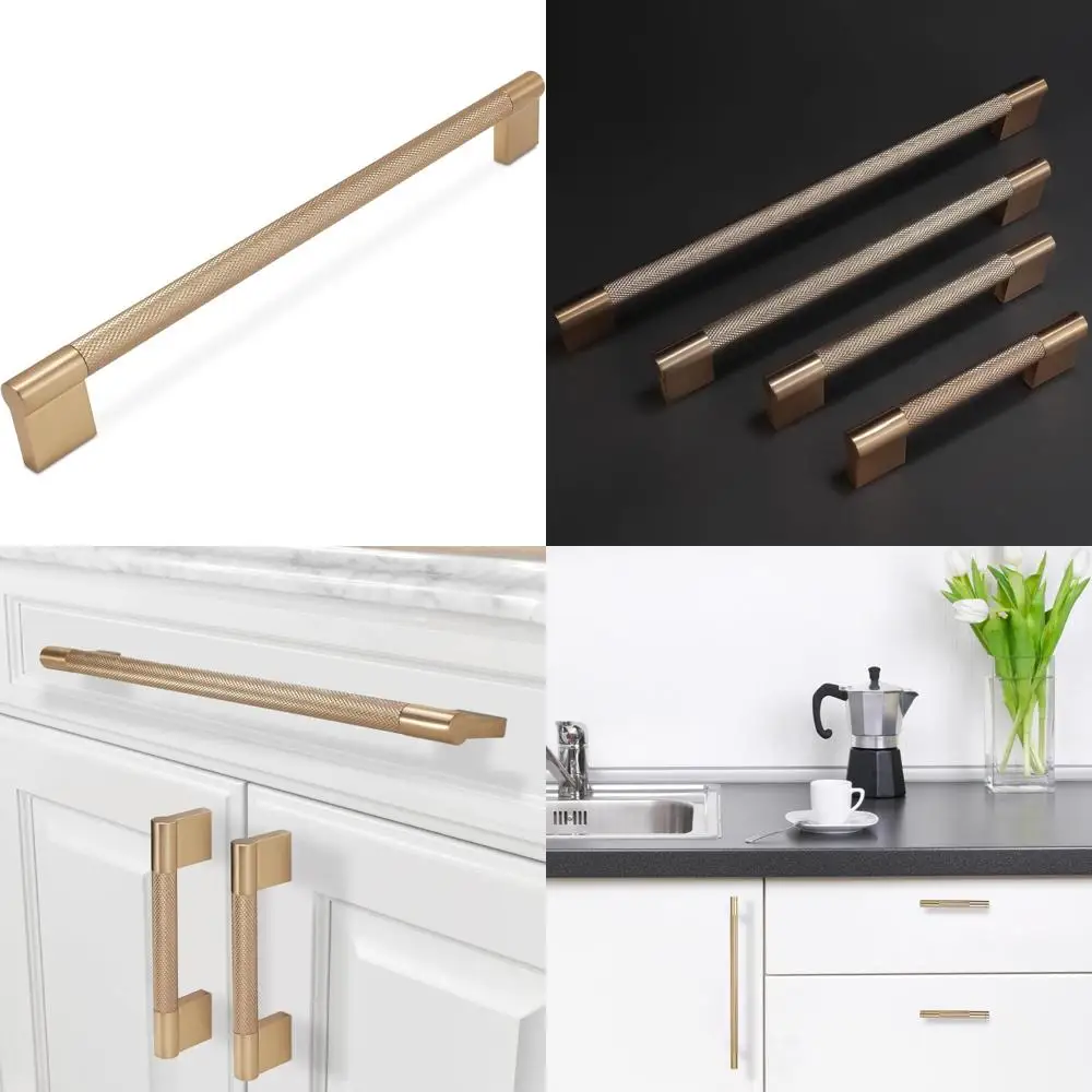 

Шампанское, медь, 12-3/5 дюймов, ручки и ручки для кухонного шкафа с накаткой - фурнитура для ящиков в деревенском стиле для улучшения дома