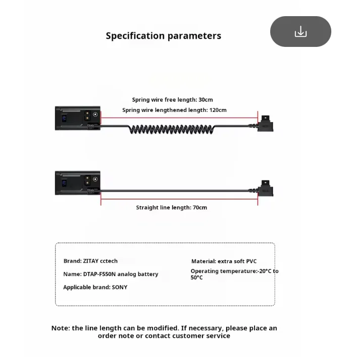 ZITAY D-TAP to NP-F550 กล้อง Dummy แบตเตอรี่สําหรับ Sony NP-F330 F530 F570 F770 F970 F750 TR516 TR910 TR917 ไฟ Led Power Adapter