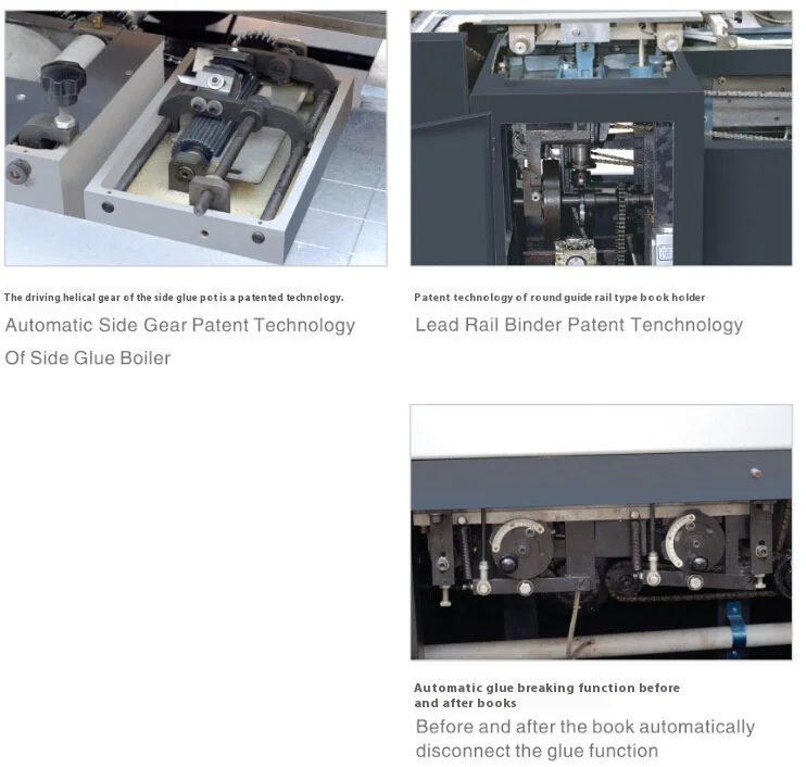 High-Speed Fully Automatic Wireless Glue Book Binding Machine New Condition Printing Plant Post-Printing Equipment Core Motor