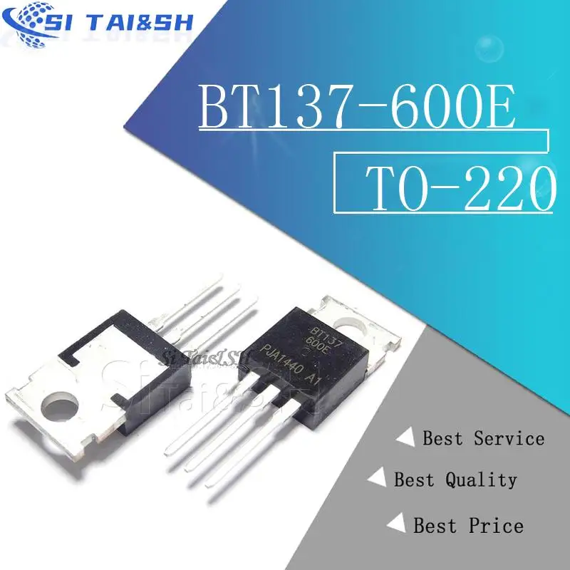 10pcs BT137-600E TO220 BT137-600 TO-220 BT137 137-600 137-600E Triacs sensitive gate 8A/600V new and original